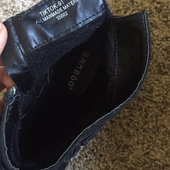 Black Bamboo Booties - Picture 4 of 5